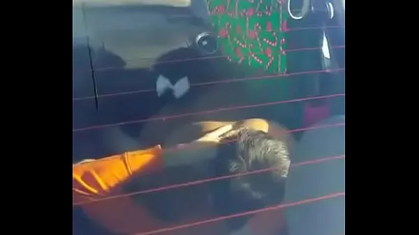 Couple caught doing 69 in car Klip teratas besar