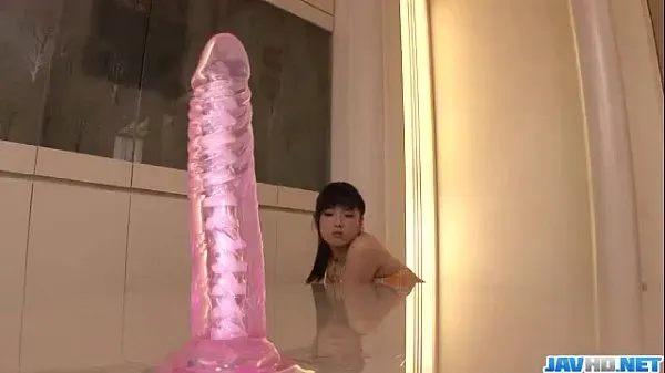 Veliki Impressive toy porn with hairy Asian milf Satomi Ichihara najboljši posnetki