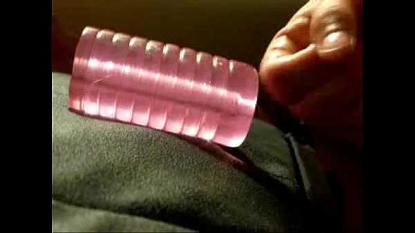 Cumming in pink rubber pussy Klip teratas Besar