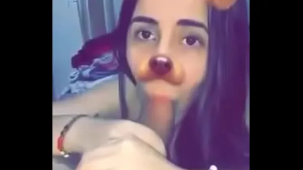 Big My Colombian girlfriend sucks me off with snap chat filter top Clips