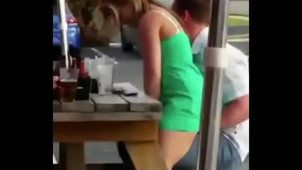大Couple having sex in a restaurant顶级剪辑