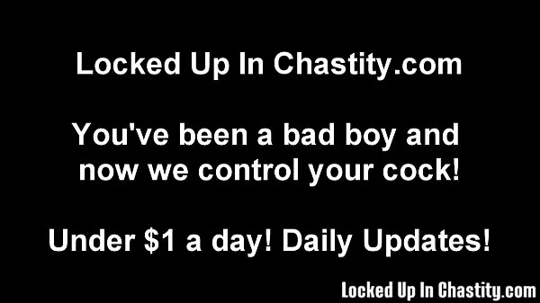 Big Three weeks of chastity must have been tough top Clips