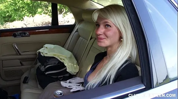 Big Hot blonde teen gives BJ for a ride home top Clips