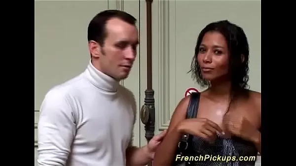 black french babe picked up for anal sex Klip teratas besar