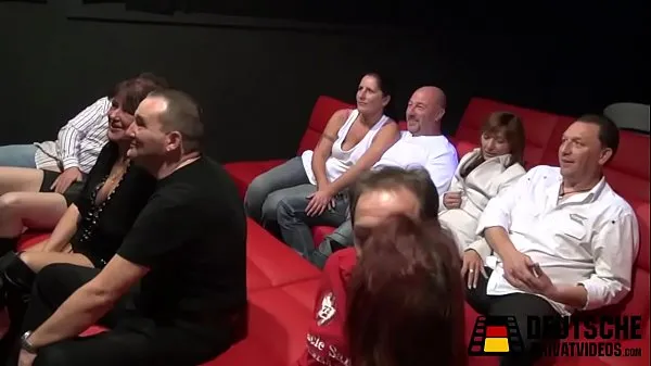 Big Orgy in the porn cinema top Clips