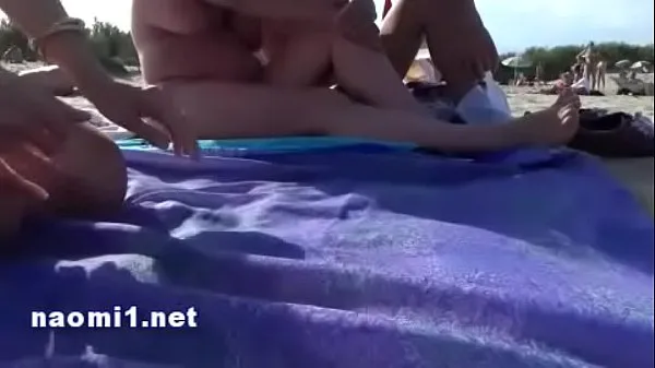 Büyük public beach cap agde by naomi slut en iyi Klipler