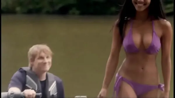 Big Freshwater: Sexy Islander Bikini Girl On Dock top Clips