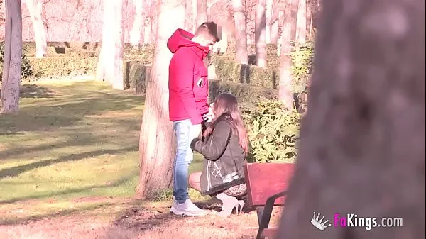 Big Lucia Nieto is back in FAKings to suck stranger's dicks right in the public park top Clips