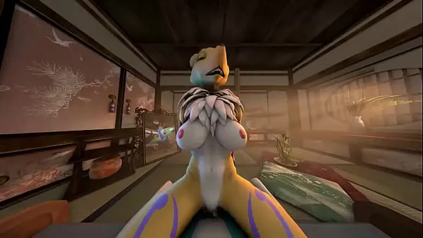 Grote Renamon handjob and cow girl (first person topclips