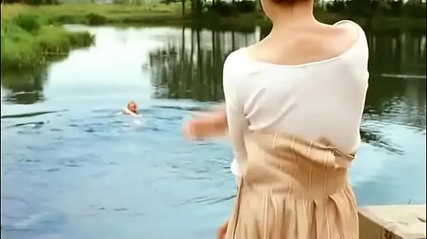 Nagy Irina Goryacheva Nude Swimming in The Lake legjobb klipek