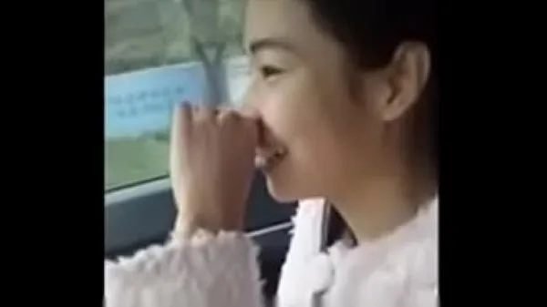 Chinese girl car shock