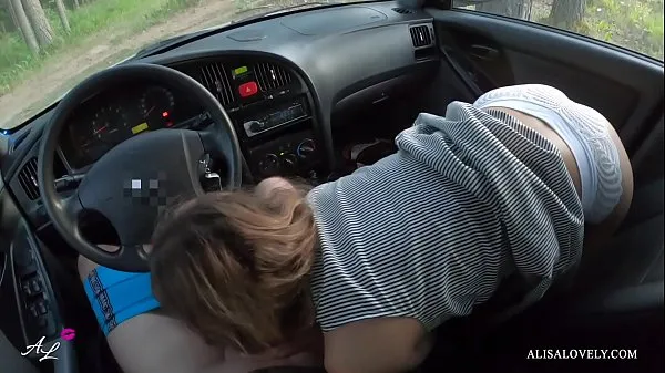 大Horny Passenger Sucks Dick While Driving Car and Fucks Driver POV - Alisa Lovely顶级剪辑