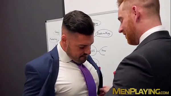 Big Bearded businessman hunk tearing up some tight butt top Clips