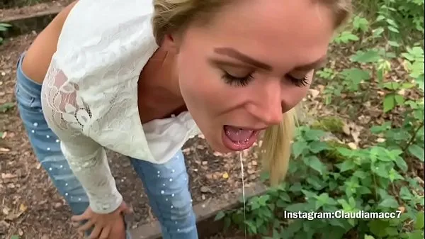 Store Blowjob and fucking in the forest beste klipp