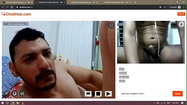 Big Man eats pussy on webcam top Clips