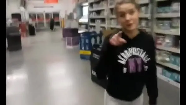 Big Teen sucks cock in Walmart top Clips