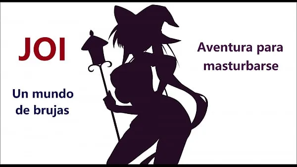 큰 Instructions for masturbating in a game with a sorceress. Spanish audio 인기 클립