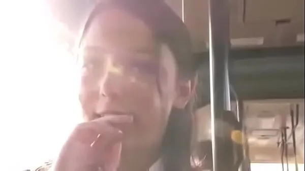 Girl stripped naked and fucked in public bus Klip teratas Besar