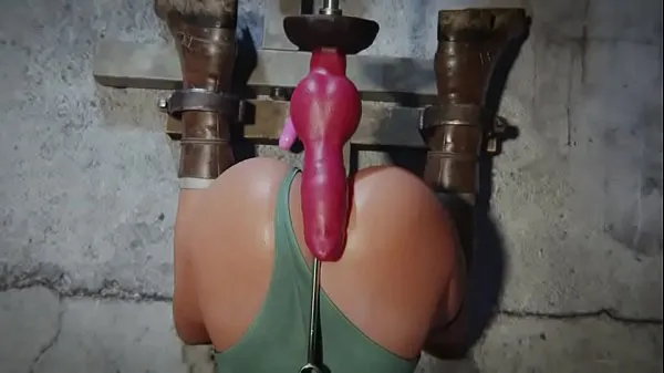 Veľké Lara Croft Fucked By Sex Machine [wildeerstudio najlepšie klipy