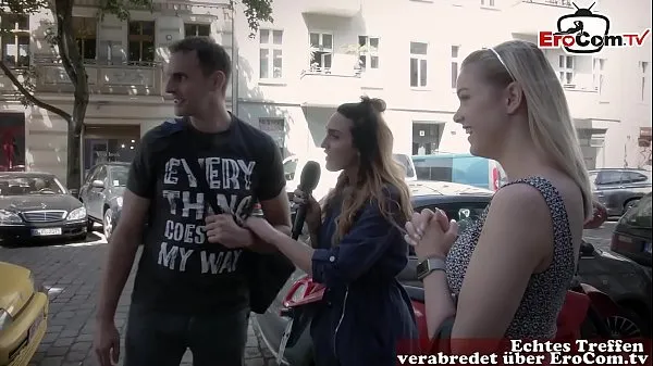german reporter search guy and girl on street for real sexdate Klip teratas Besar