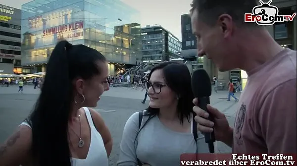 Big one night stand at street casting in stuttgart and find top Clips