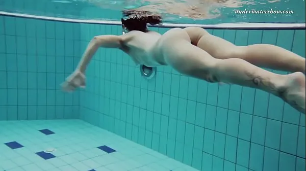 Submerged in the pool naked Nina Klip teratas Besar