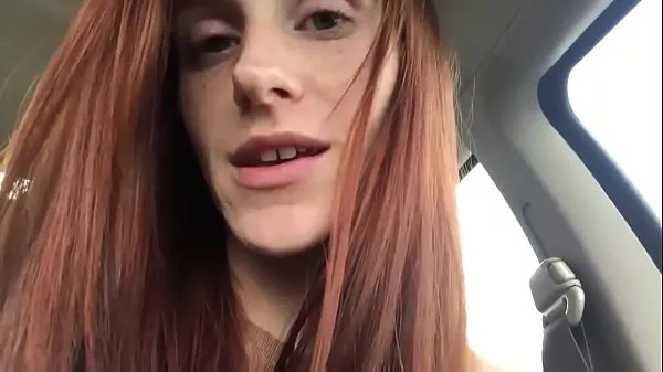 Big Cute Redhead shops for and uses cucumber top Clips