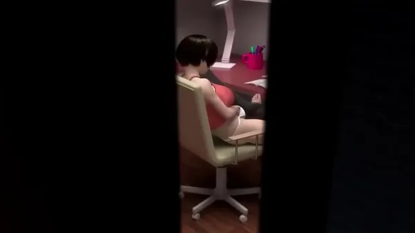 3D Hentai | Sister caught masturbating and fucked Klip teratas Besar