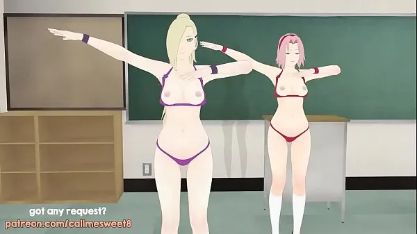 بڑے Sakura and Ino MMD: Shake it Off ٹاپ کلپس