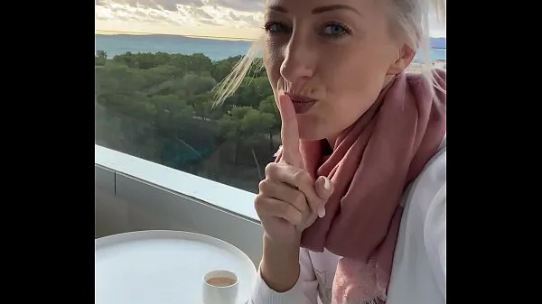 Big I fingered myself to orgasm on a public hotel balcony in Mallorca top Clips