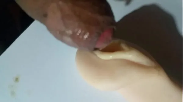 Big Playing with my plastic vagina and I come top Clips