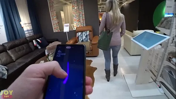 Big Vibrating panties while shopping - Public Fun with Monster Pub top Clips