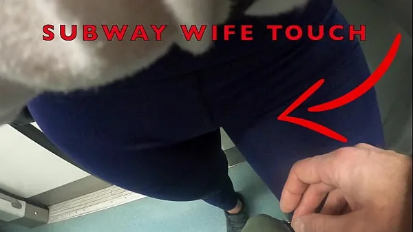 Stora My Wife Let Older Unknown Man to Touch her Pussy Lips Over her Spandex Leggings in Subway toppklipp