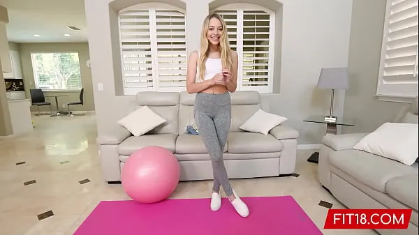 Grote FIT18 - Lily Larimar - Casting Skinny 100lb Blonde Amateur In Yoga Pants - 60FPS topclips