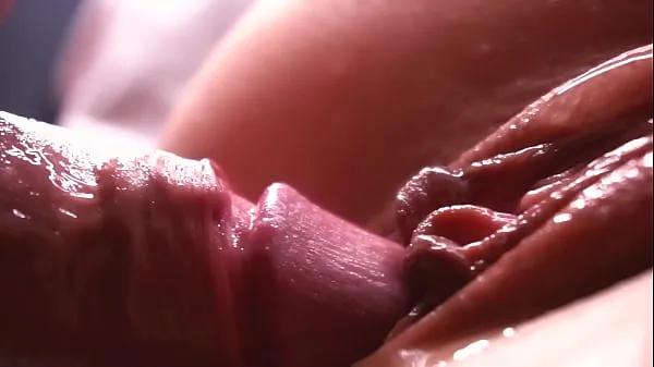 SLOW MOTION. Extremely close-up. Sperm dripping down the pussy Klip teratas Besar