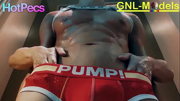 Big Horny asian guy gets muscle worshipped and nipple played top Clips