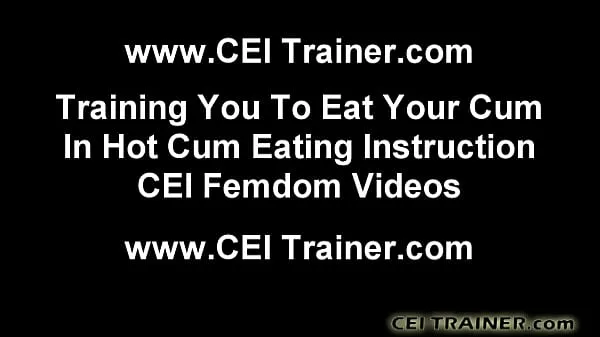 Big Eat up all your cum you nasty boy CEI top Clips