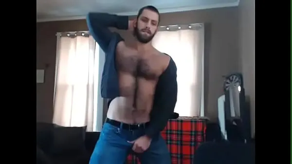 Big Hairy male shows himself naked on camera top Clips