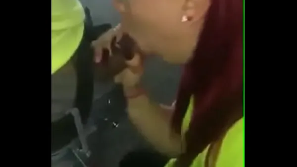 Store Employee suckling the boss at work until milk comes out topklip