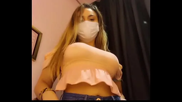 Big I was catched on the fitting room of a store squirting my ted... twitter: bolivianamimi top Clips