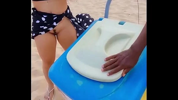 Big The couple went to the beach to get ready with the popsicle seller João Pessoa Luana Kazaki top Clips