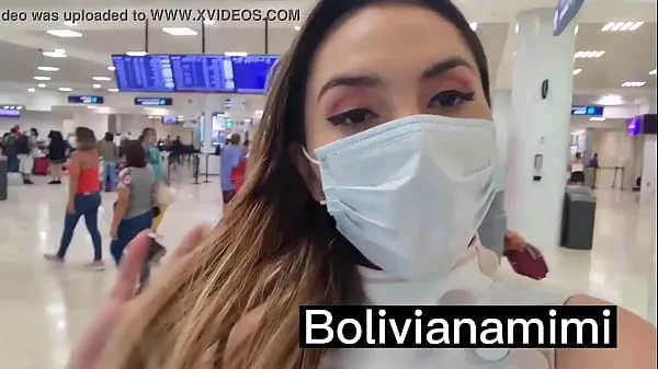 Grandes No pantys at the airport .... watch it on bolivianamimi.tv principais clipes
