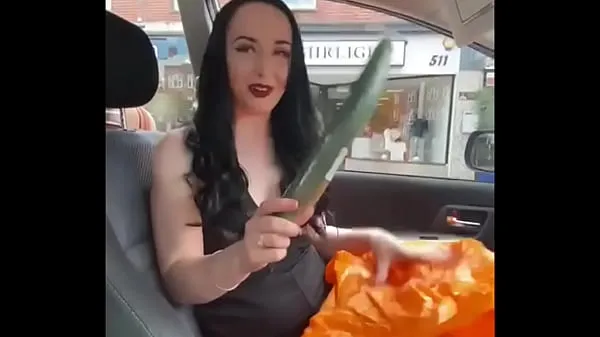 Big Want to see what I do with cucumbers in public top Clips