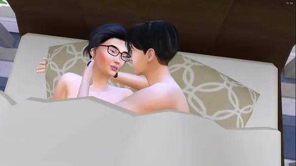 Velké Asian step Brother Sneaks Into His Bed After Masturbating In Front Of The Computer - Asian Family nejlepší klipy