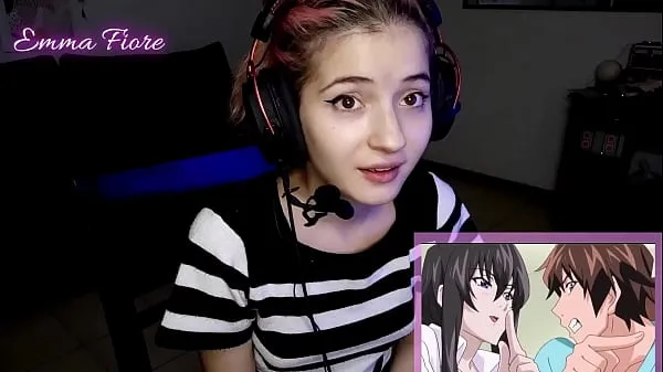 18yo youtuber gets horny watching hentai during the stream and masturbates - Emma Fiore Clip hàng đầu lớn
