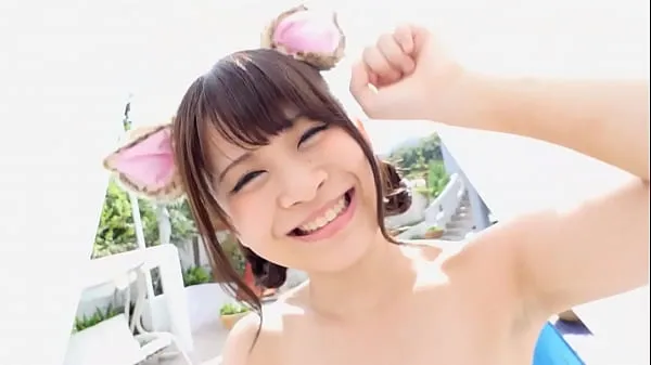 Rio Naruse - The latest work of beautiful idol Rio Naruse, who has dazzling big eyes and fluffy body, appears from Ashitama! : See Klip teratas Besar