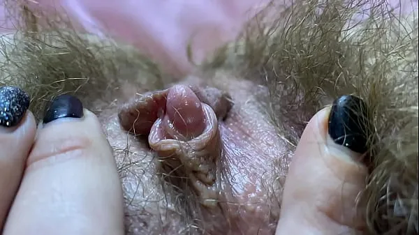 Grote HAIRY PUSSY COMPILATION big clit closeup super bush topclips