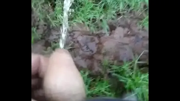 بڑے Piddling in the wet grass ٹاپ کلپس