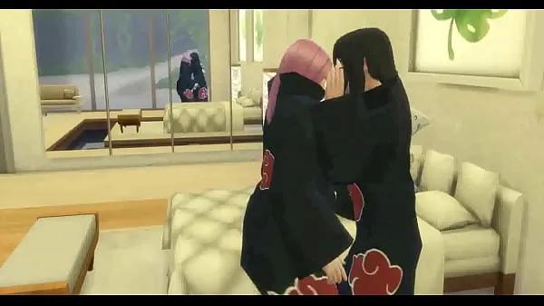 큰 Naruto Hentai Episode 6 Sakura and Konan manage to have a threesome and end up fucking with their two friends as they like milk a lot 인기 클립