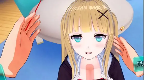Eroge Koikatsu! VR version] Cute and gentle blonde big breasts gal JK Eleanor (Orichara) is rubbed with her boobs 3DCG anime video Klip teratas besar